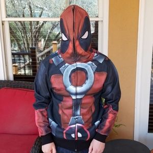 Marvel Mad Engine Dead Pool Hoodie Size Small